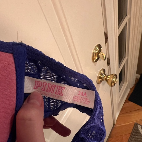 PINK Racer Back Push Up Bra, 34A - Picture 2 of 3